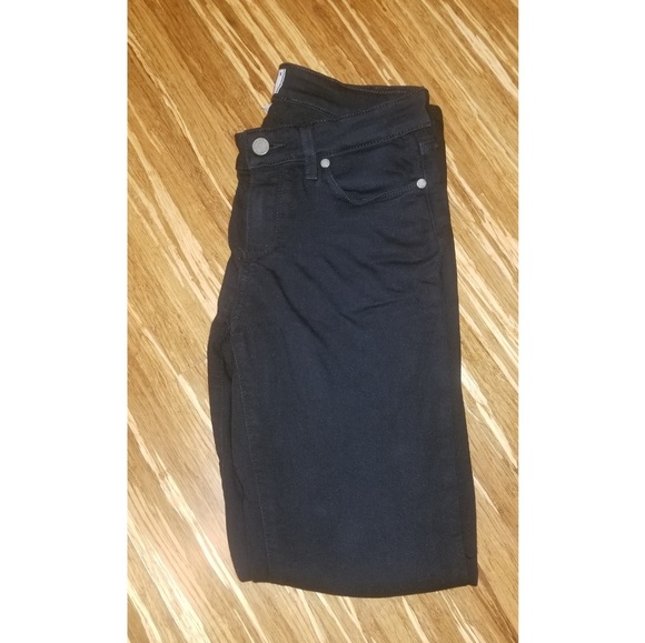 Paige Verdugo Ultra Skinny Black Distressed Jeans - Picture 3 of 8